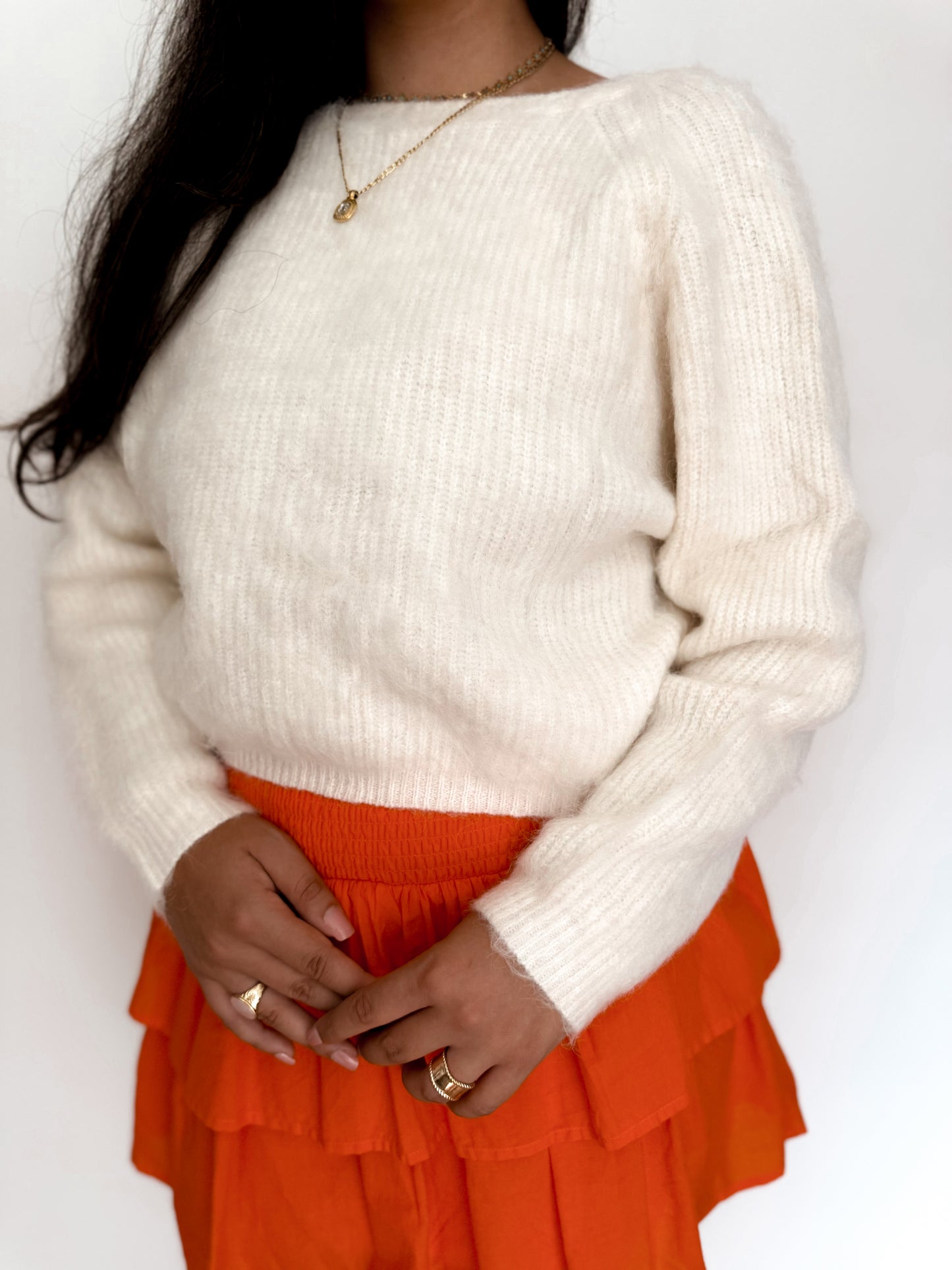TWISTED REVERSIBLE SWEATER TOP