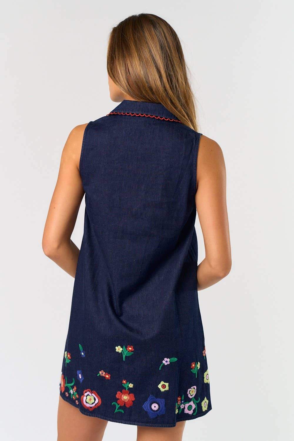 QUINN EMBROIDERED MINI DRESS