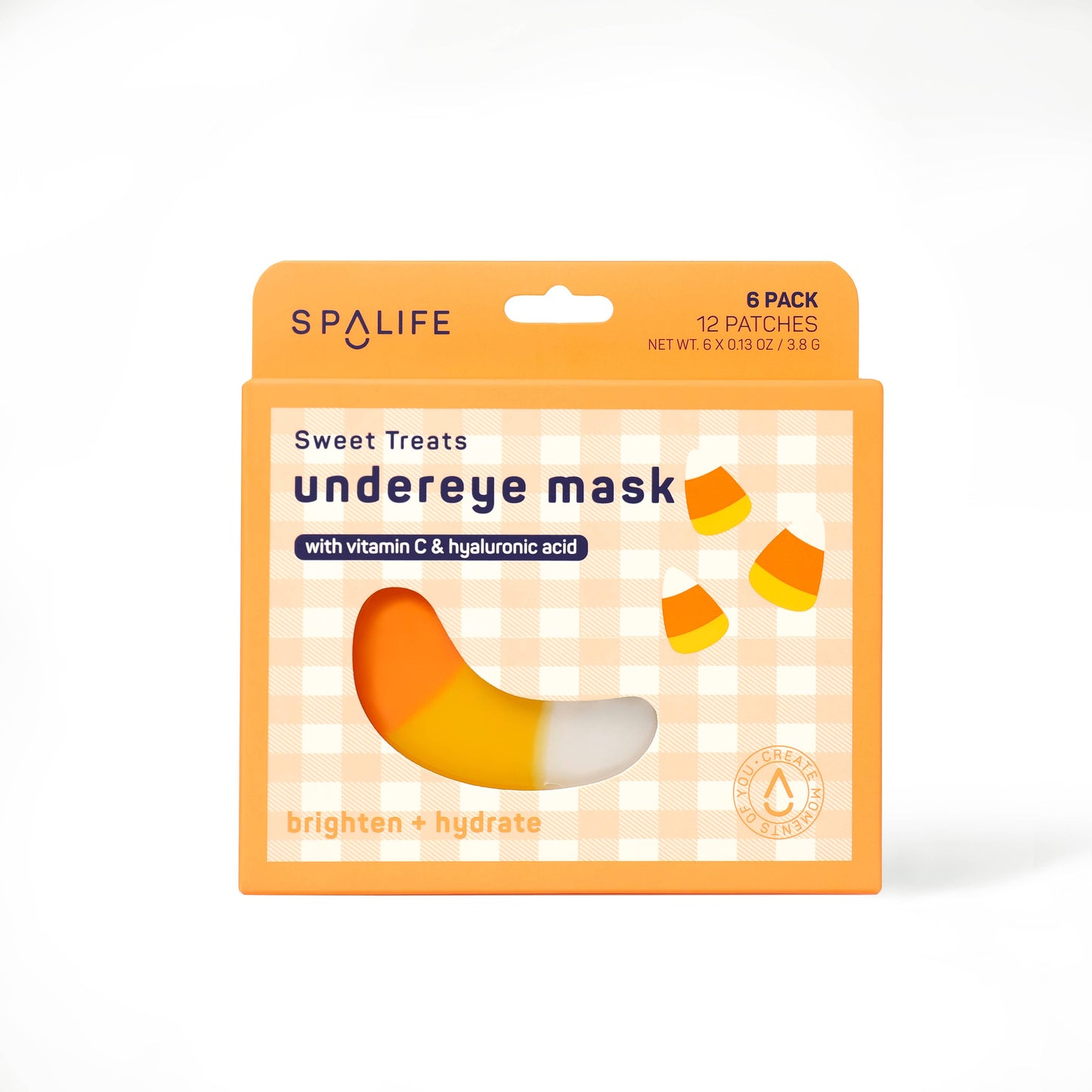 CANDY-CORN UNDEREYE SKINCARE MASKS