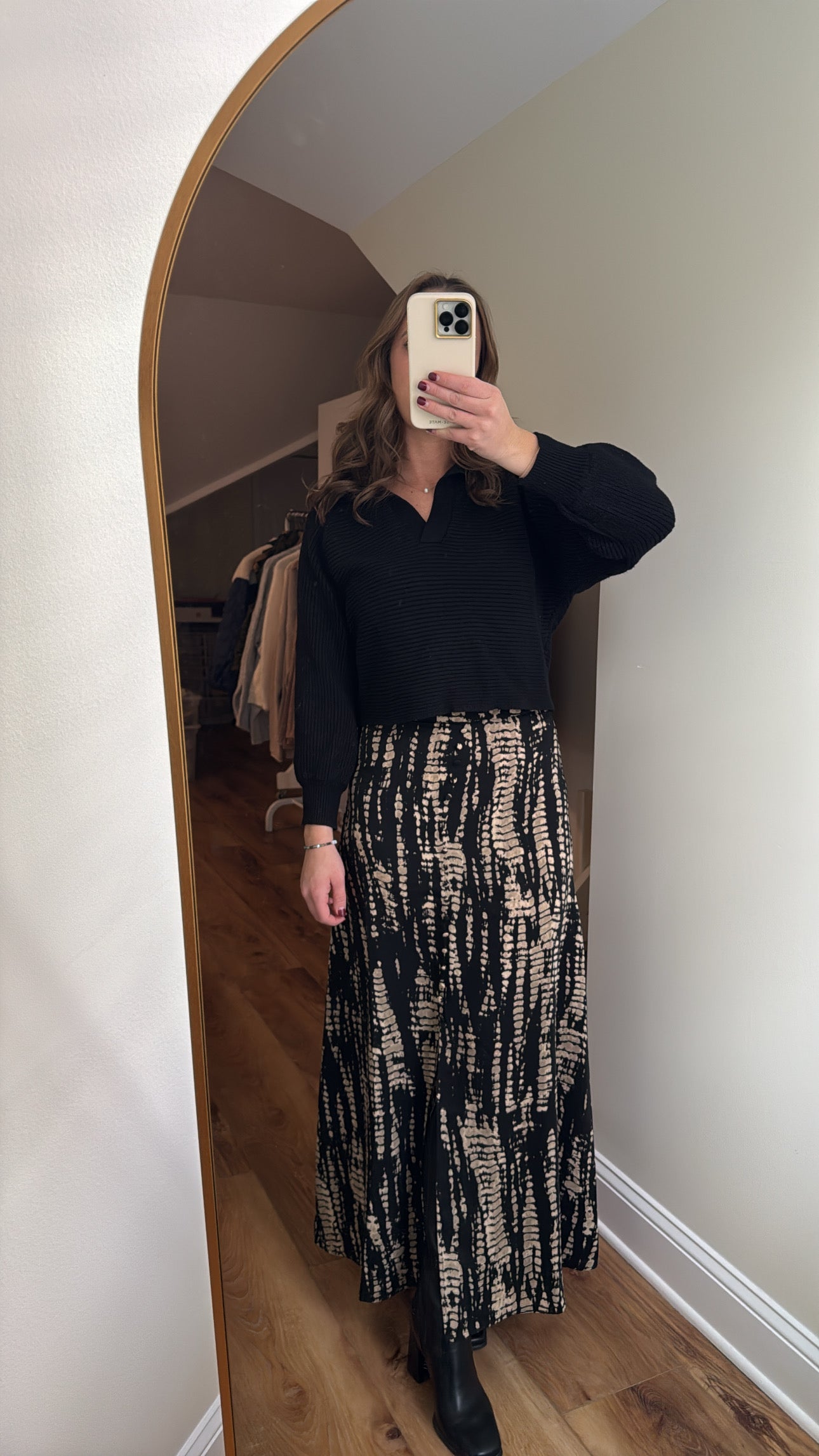 THIS IS IT PATTERN MAXI SKIRT