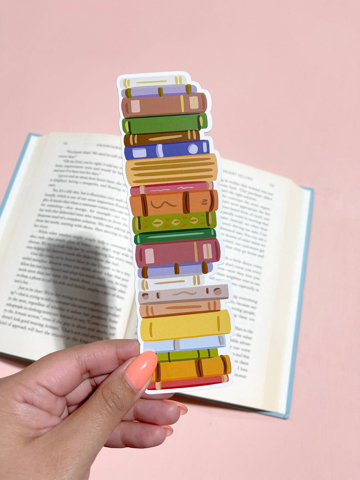 STACK OF BOOKS BOOKMARK