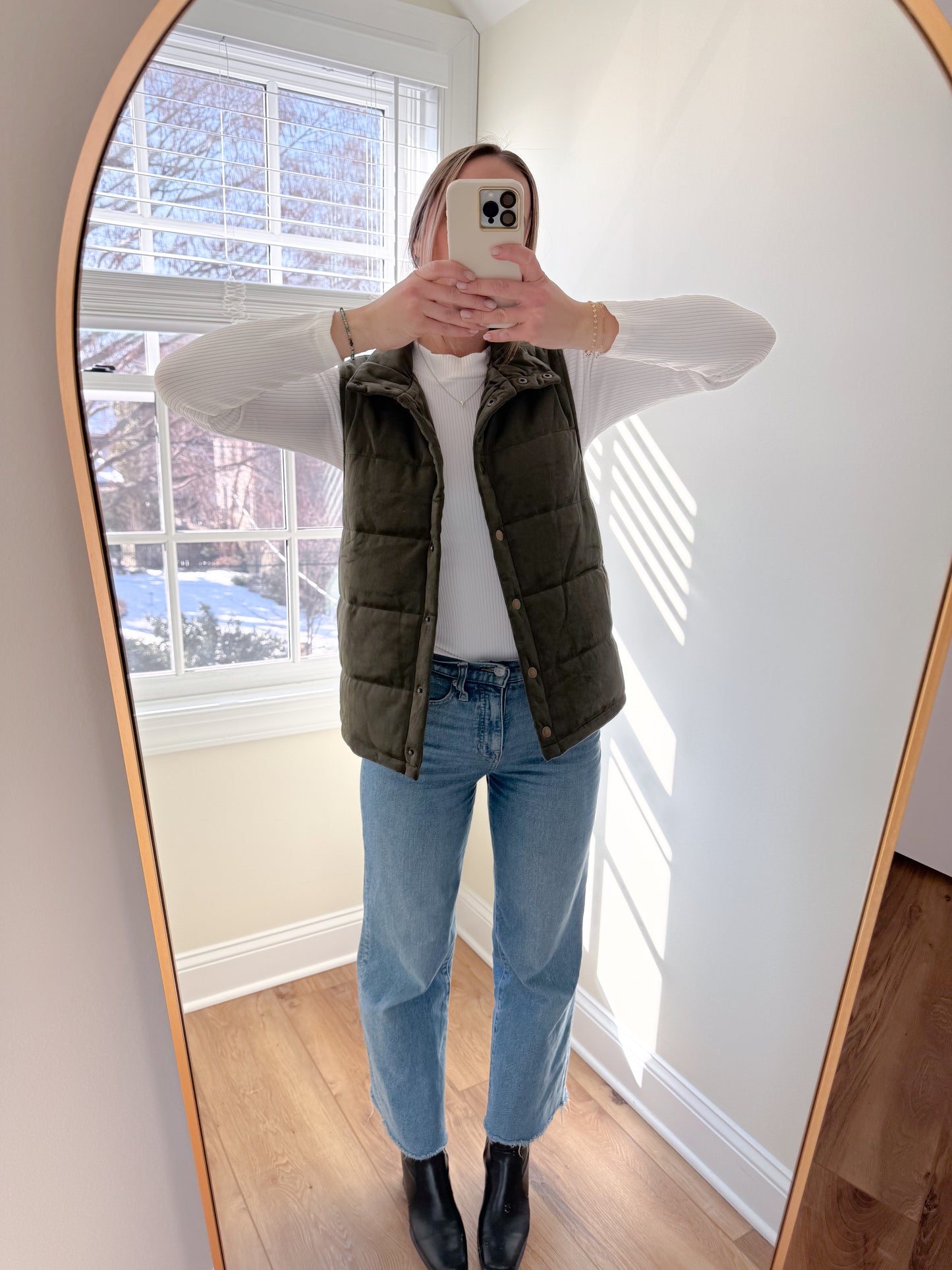 VELVET PADDED VEST