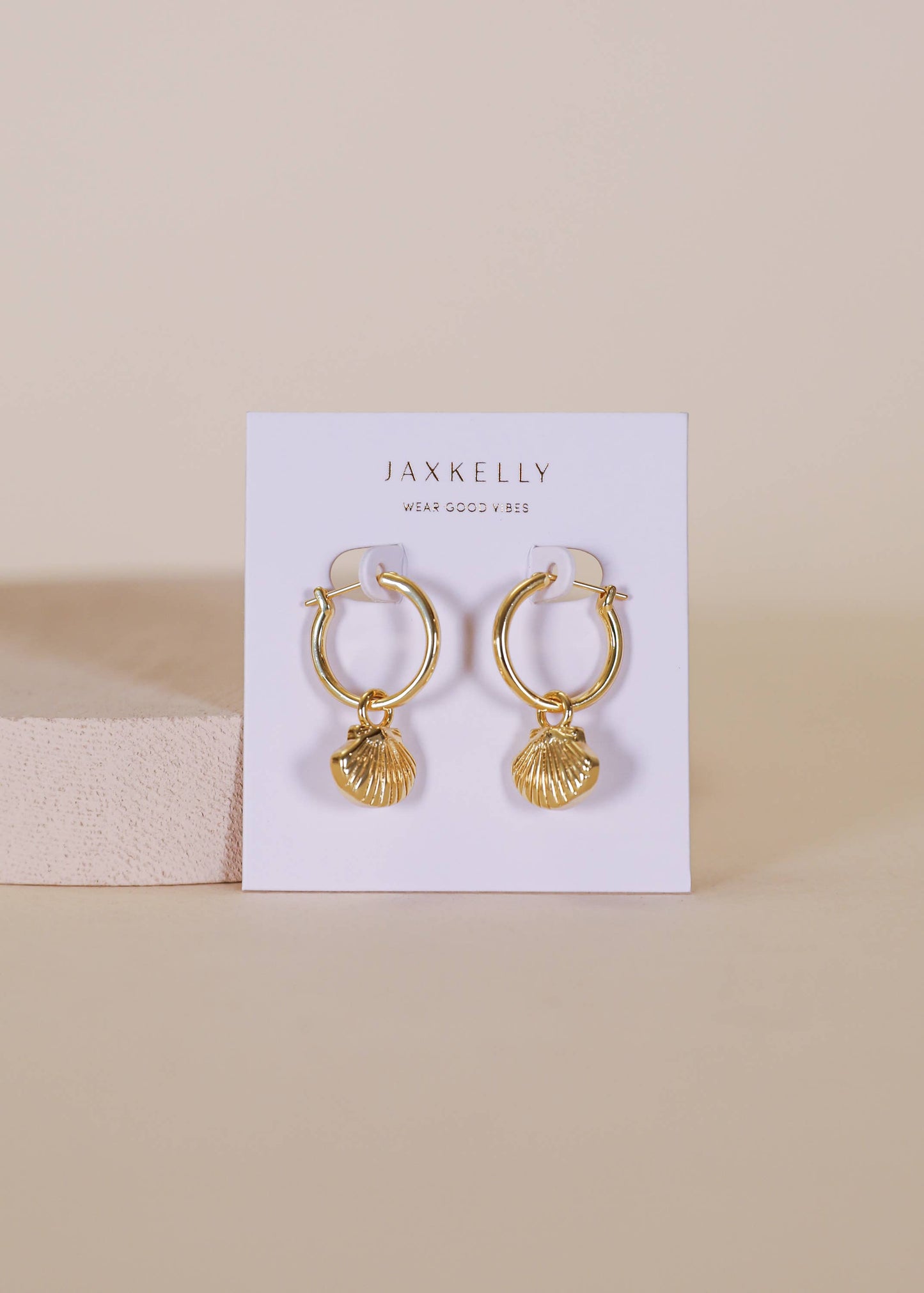 SEASHELL HOOP EARRINGS