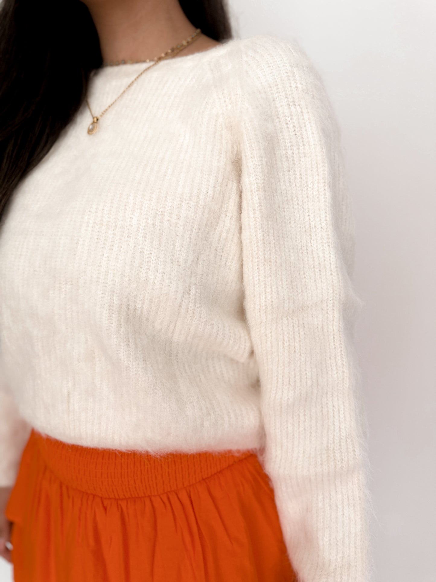 TWISTED REVERSIBLE SWEATER TOP