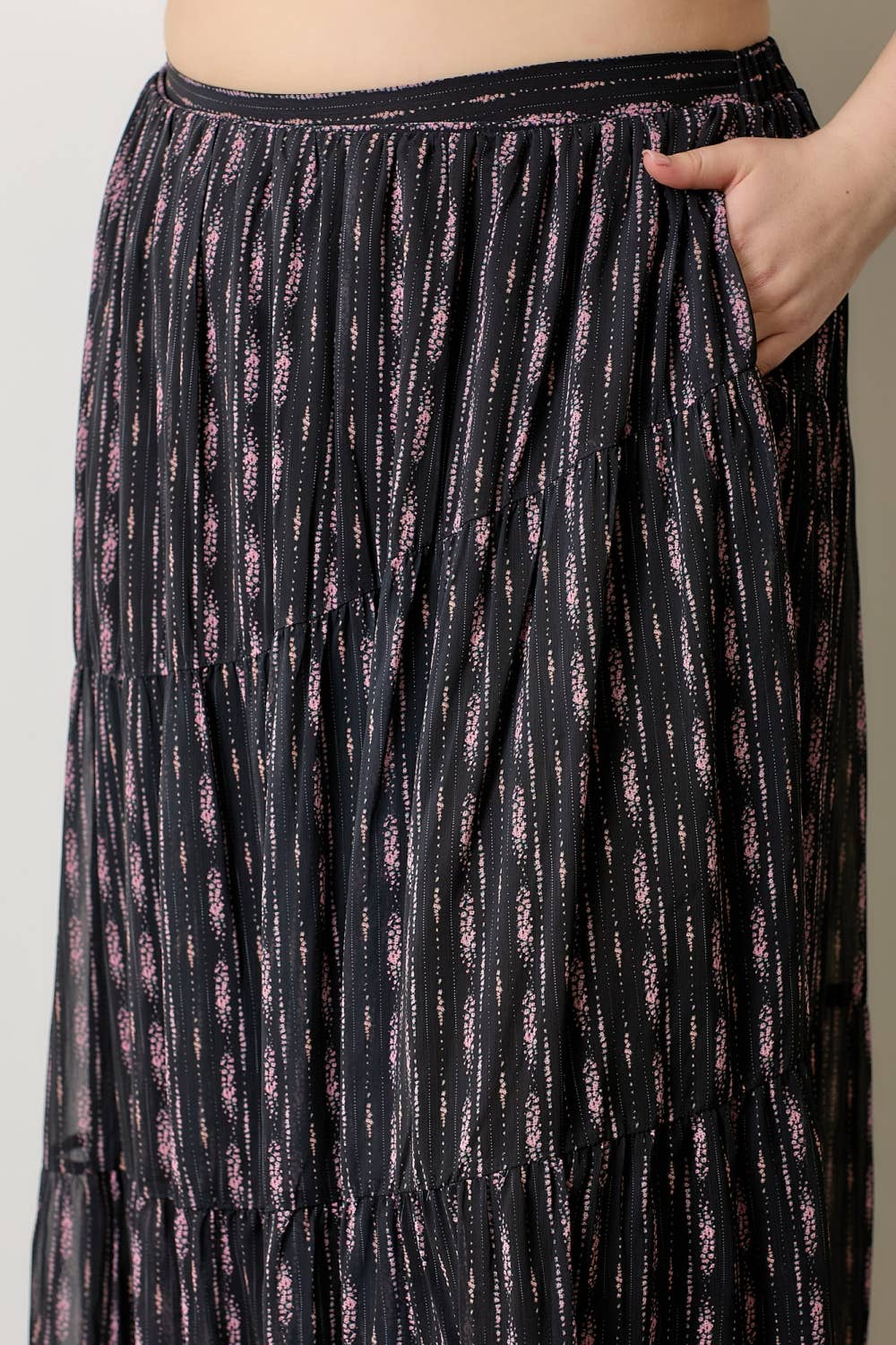 MAIVE TIERED MAXI SKIRT (EXTENDED SIZING)