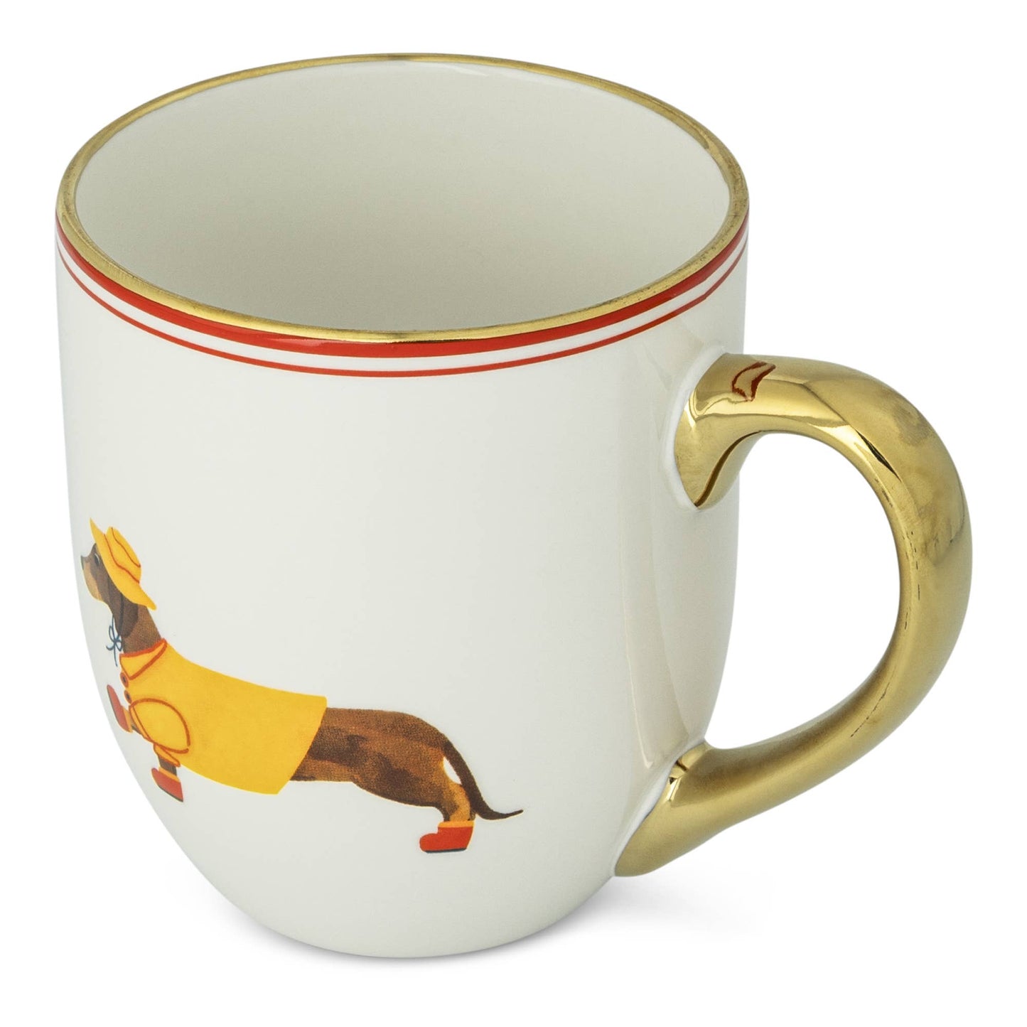 DACHSHUND RAINCOAT BELLY MUG