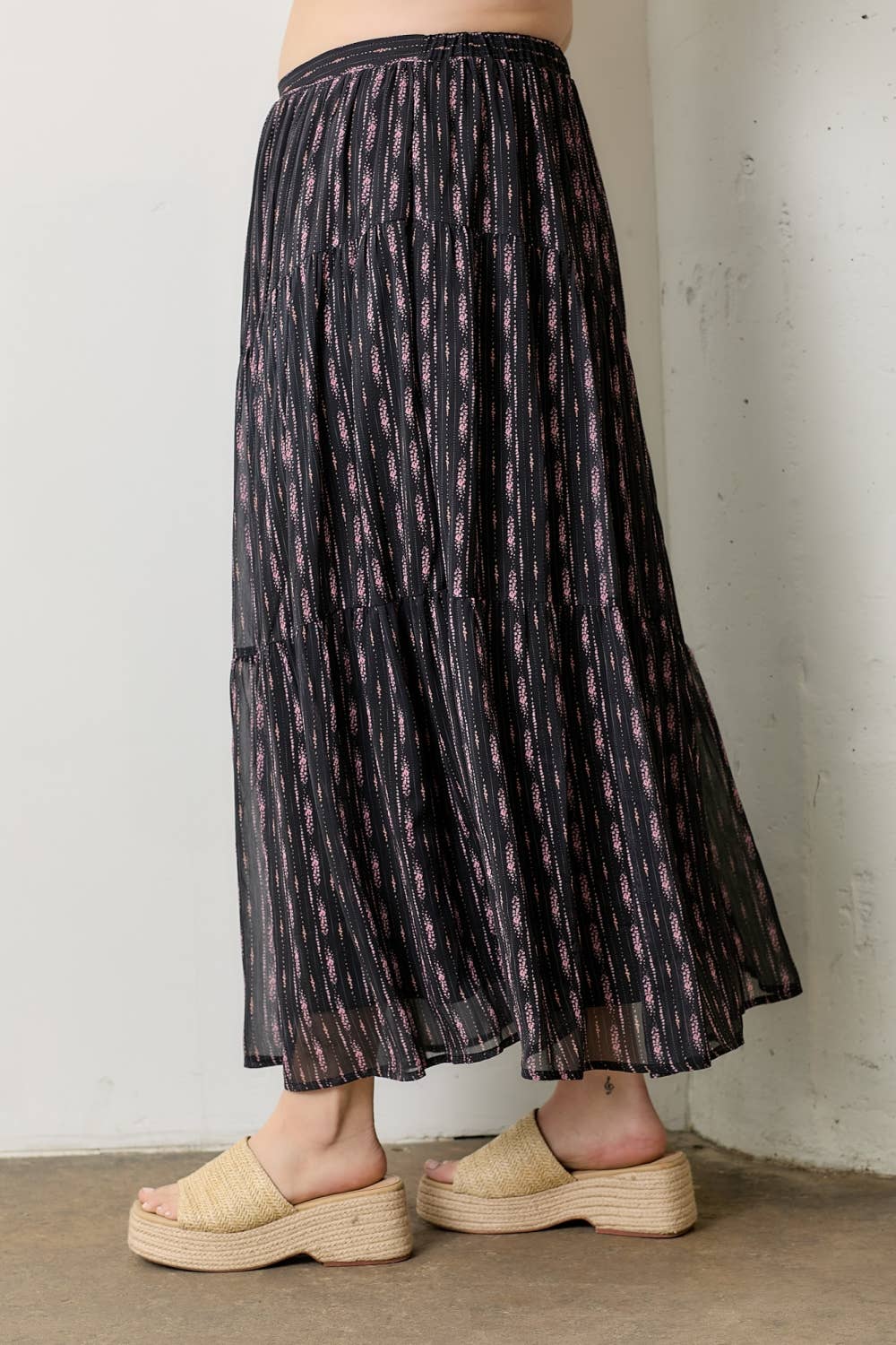MAIVE TIERED MAXI SKIRT (EXTENDED SIZING)