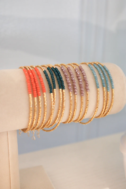 COLORED BEADED BRACELETS