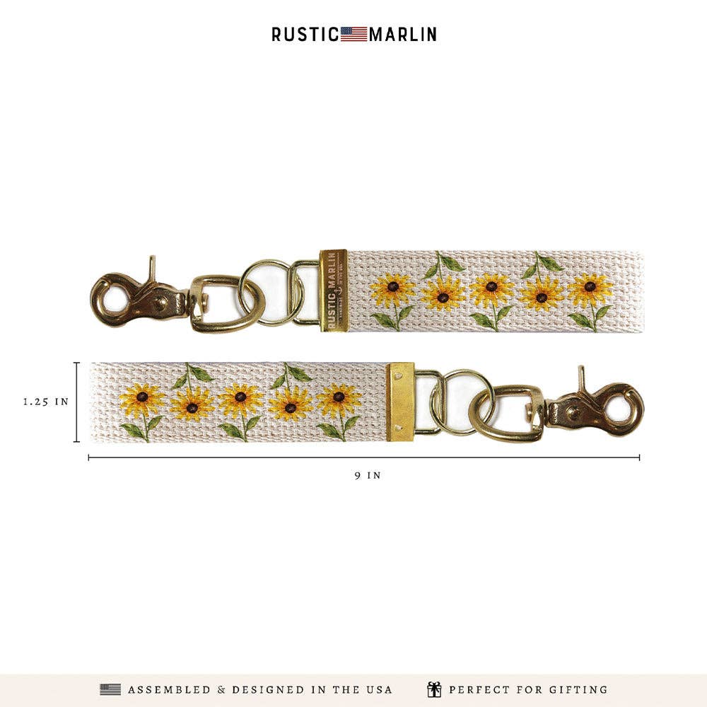 BLACK EYED SUSAN FLOWER KEYCHAIN