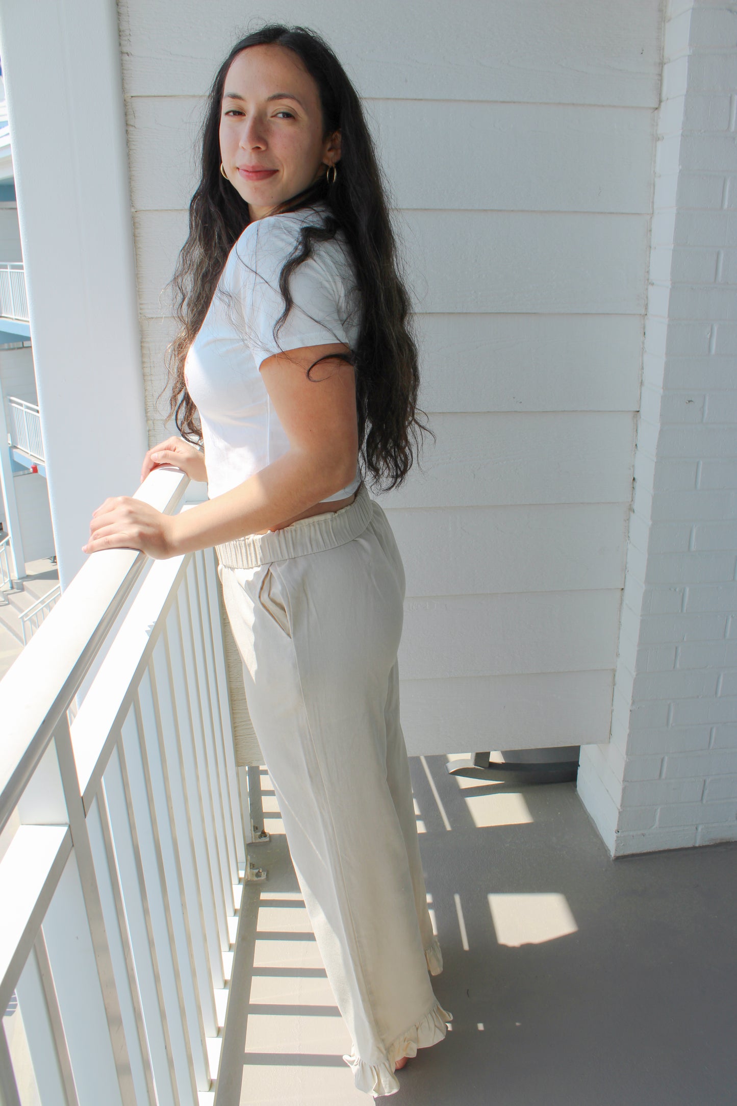 BY THE BAY RUFFLE HEM PANT