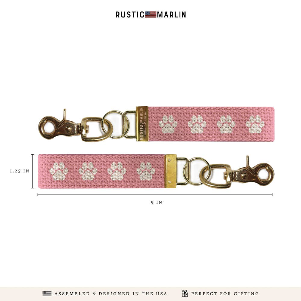PAWS PINK KEYCHAIN