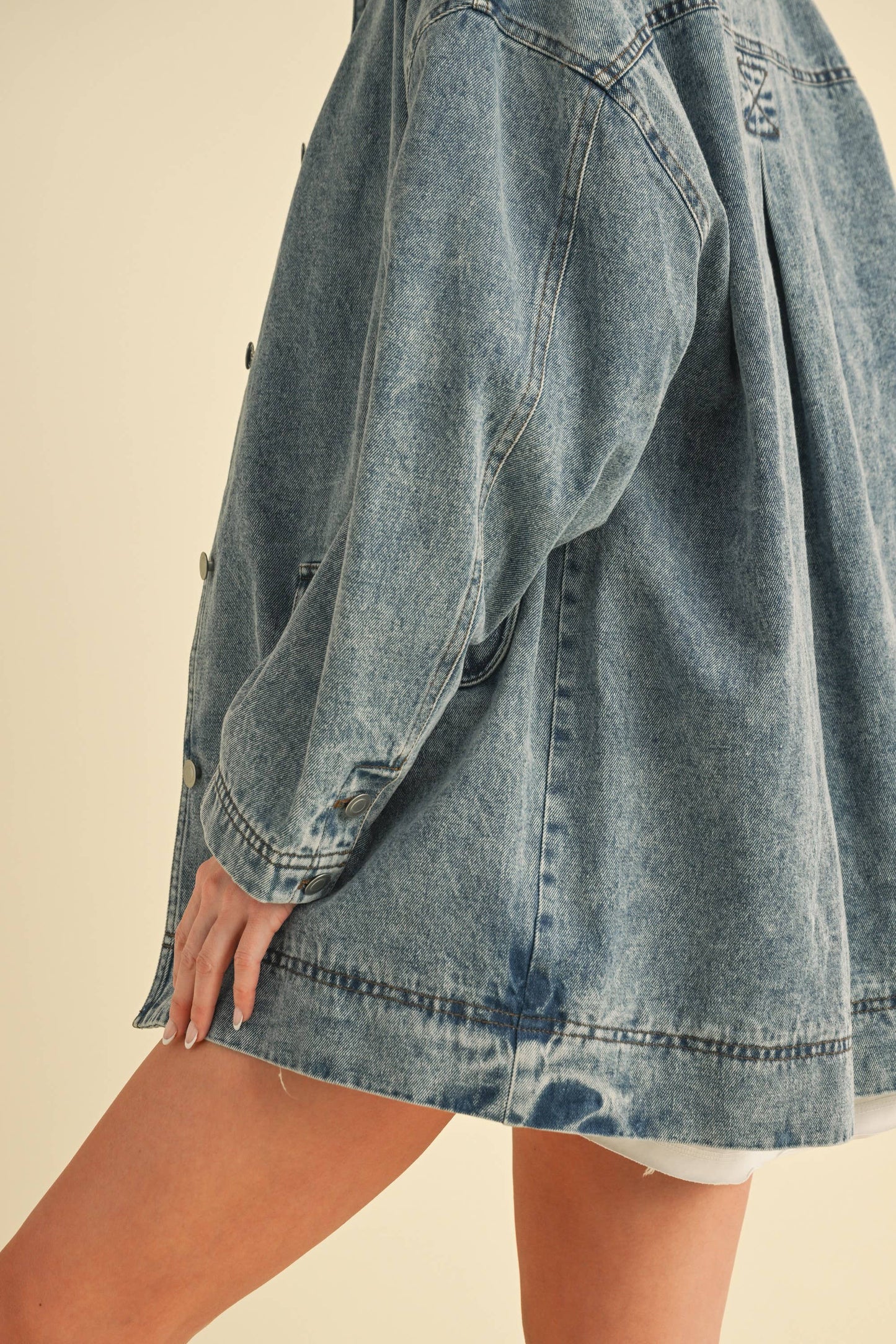 CORDUROY COLLAR DENIM JACKET