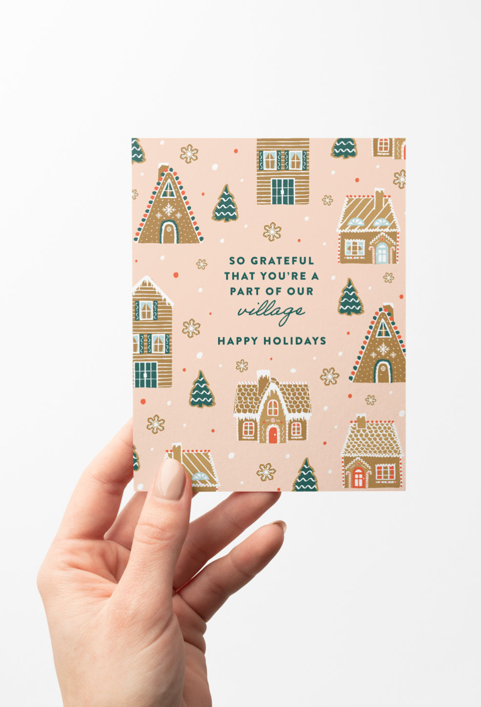 GINGERBREAD VILLAGE HOLIDAY CARD