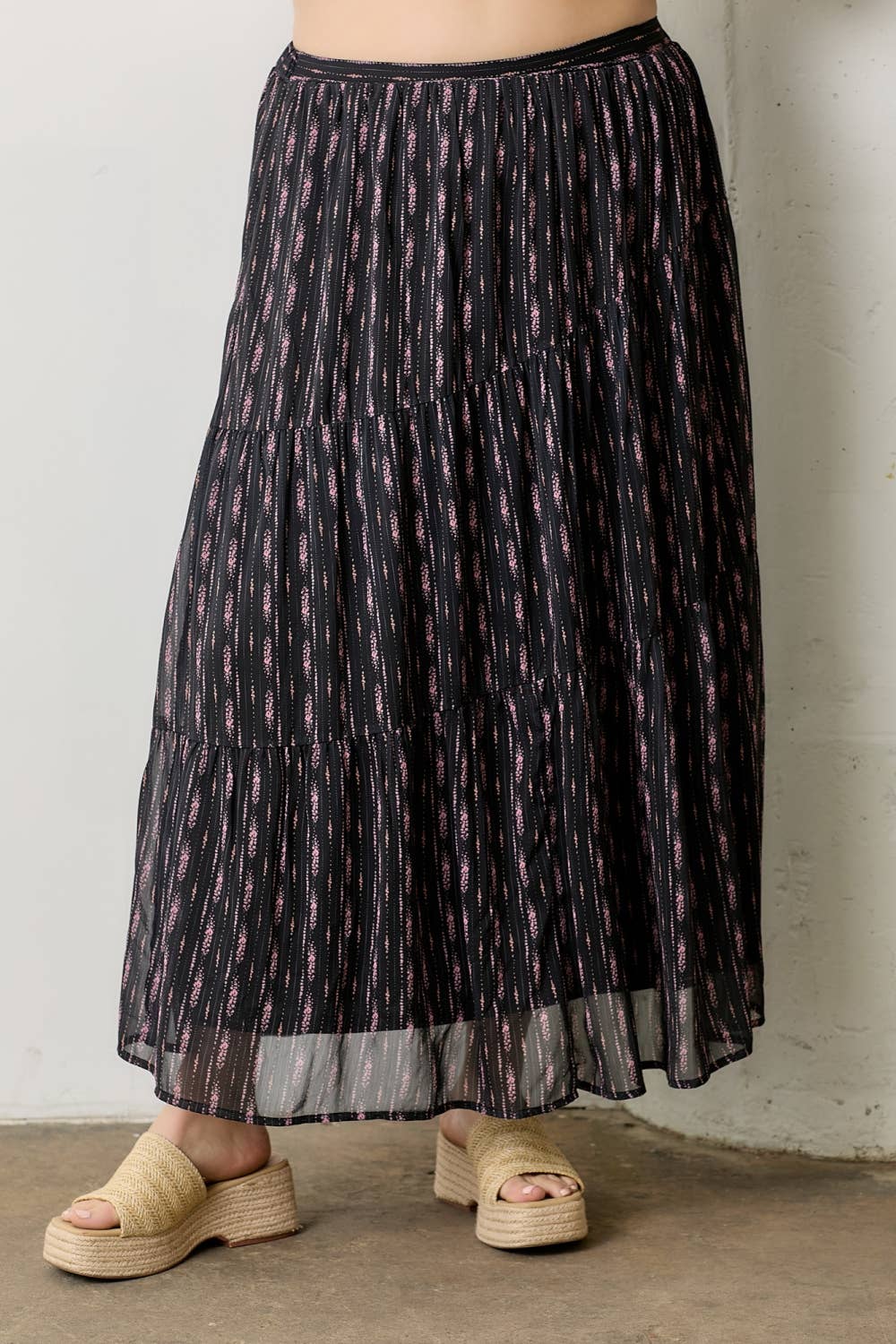 MAIVE TIERED MAXI SKIRT (EXTENDED SIZING)