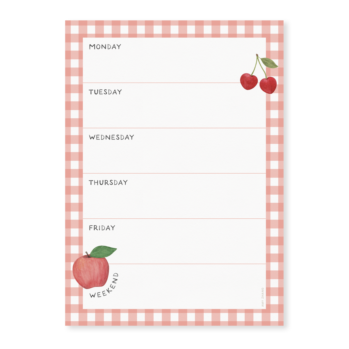 WEEKLY PLAN MENU FARMERS MARKET
