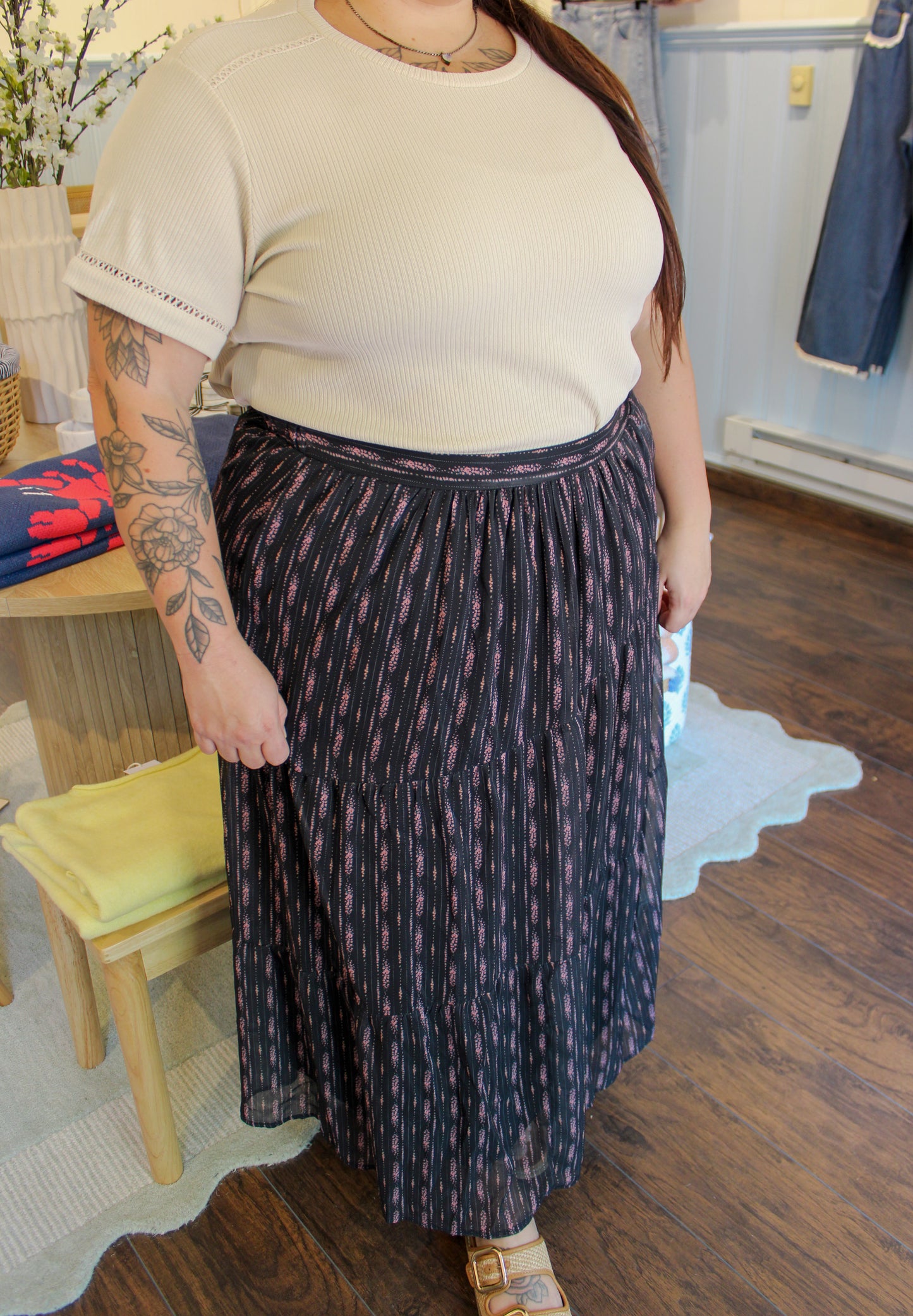 MAIVE TIERED MAXI SKIRT (EXTENDED SIZING)