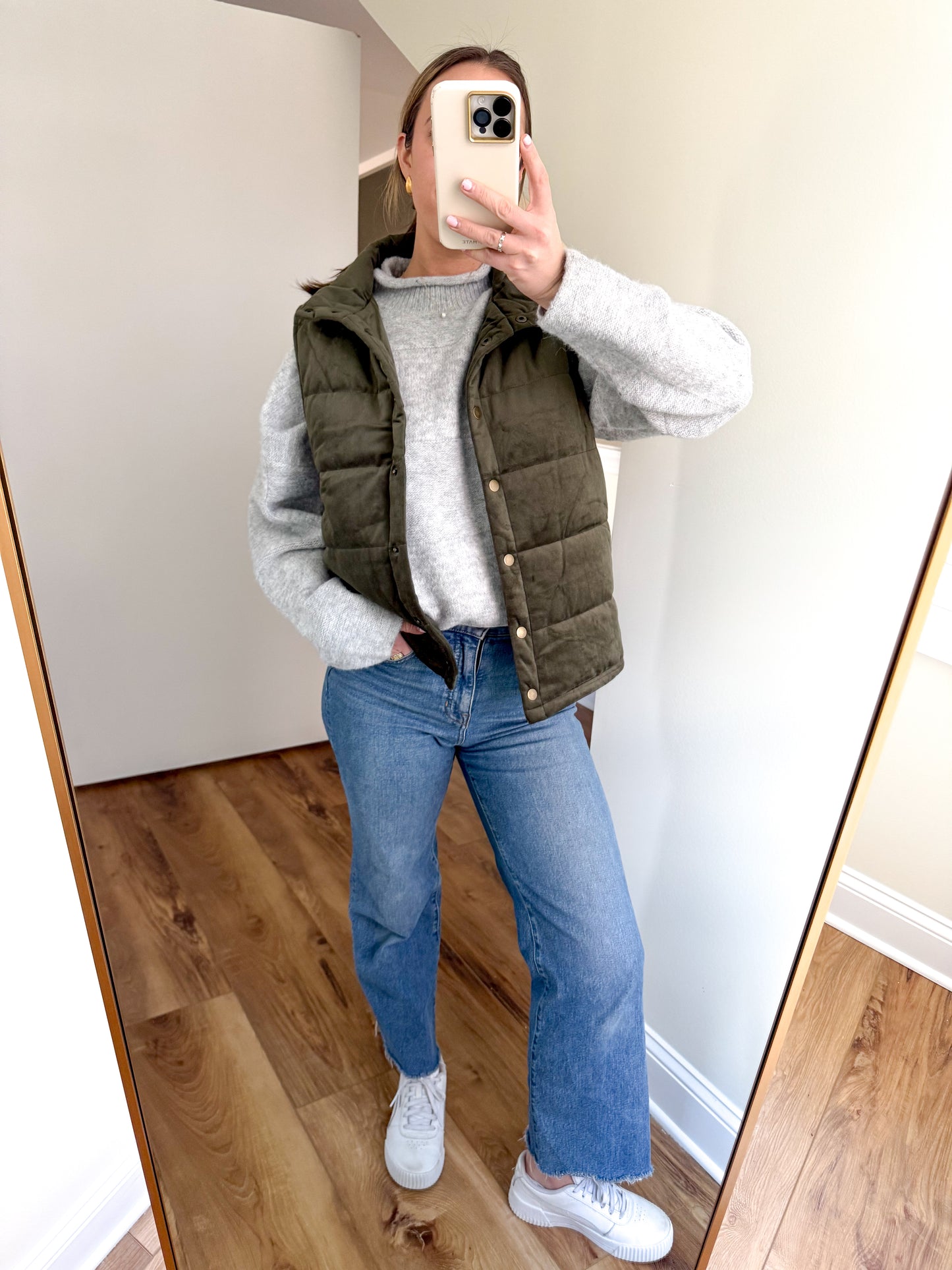 VELVET PADDED VEST