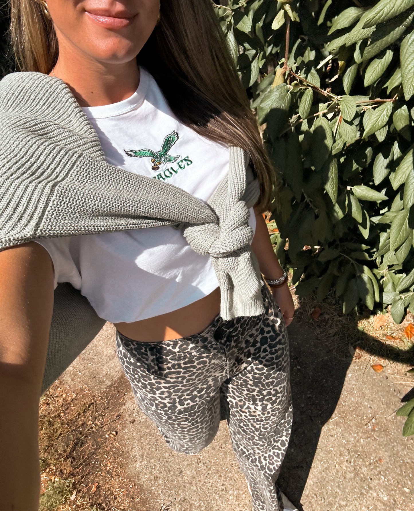 HIGH WAISTED LEOPARD PRINT PANT