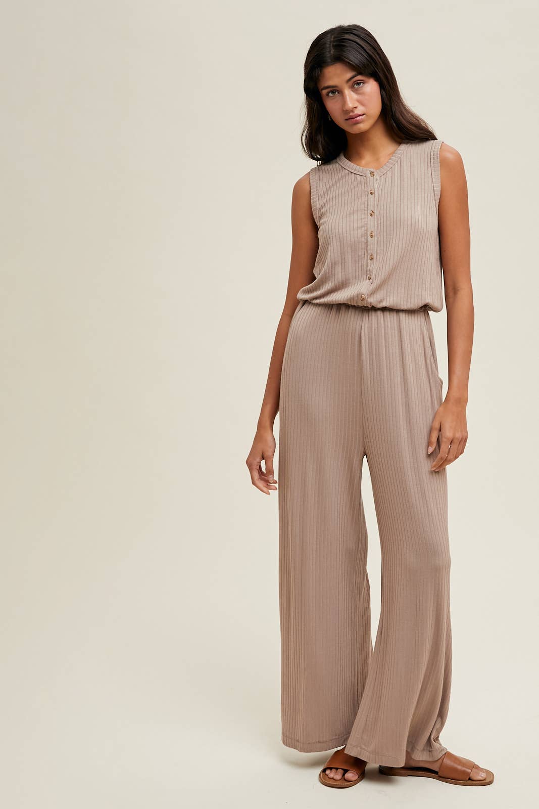 CAMDEN RIBBED KNIT JUMPSUIT