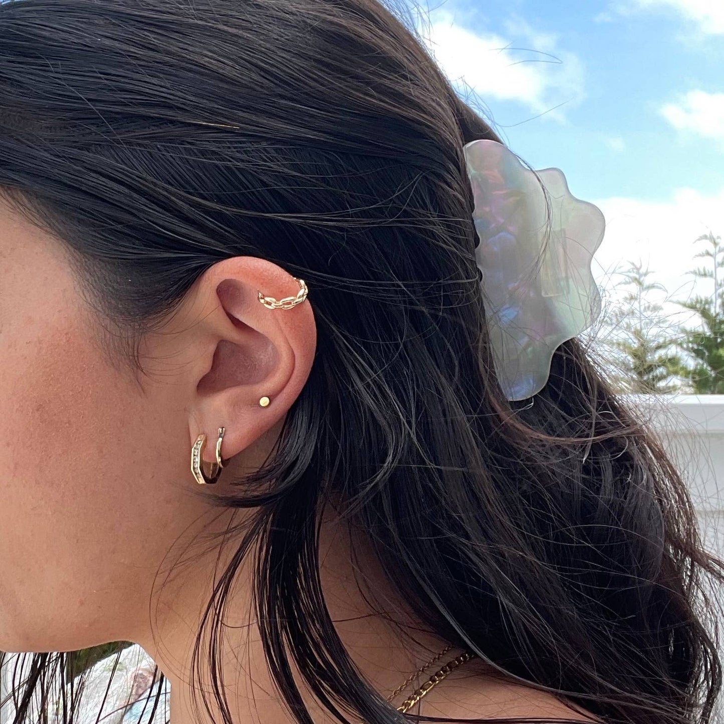 WHITE CLOUD CLAW CLIP