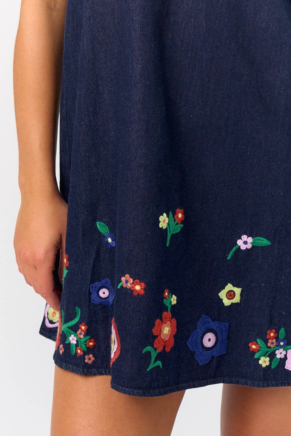 QUINN EMBROIDERED MINI DRESS