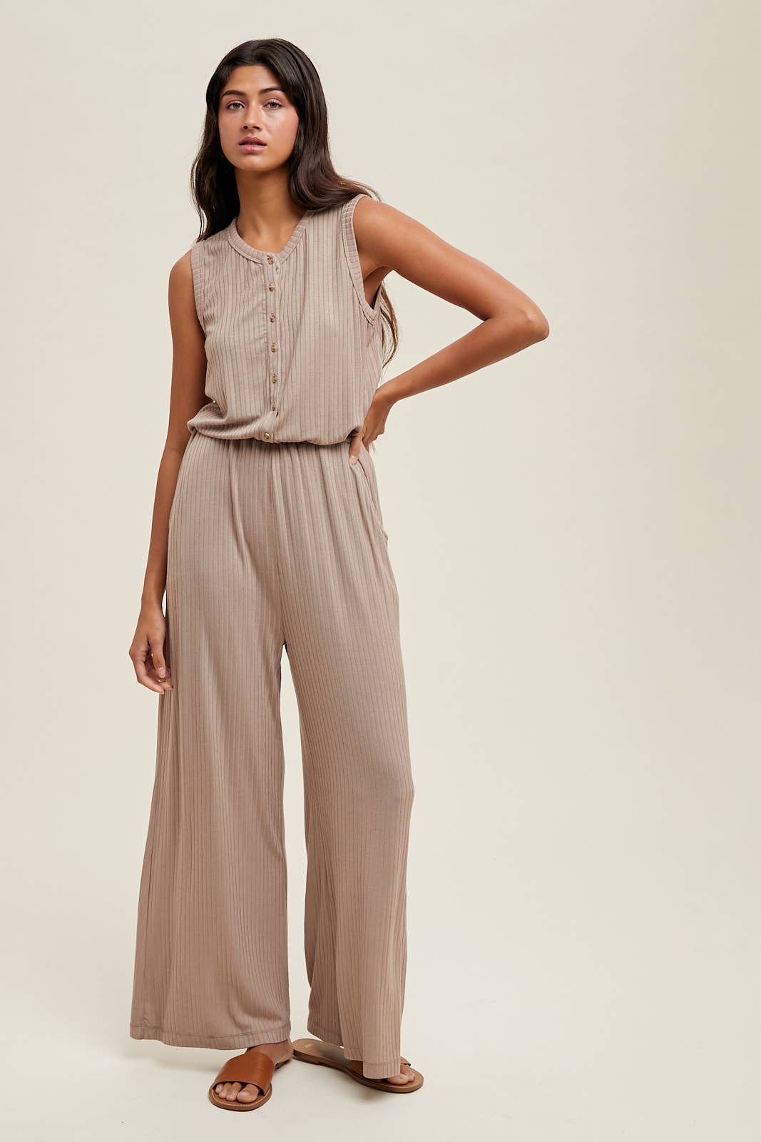 CAMDEN RIBBED KNIT JUMPSUIT