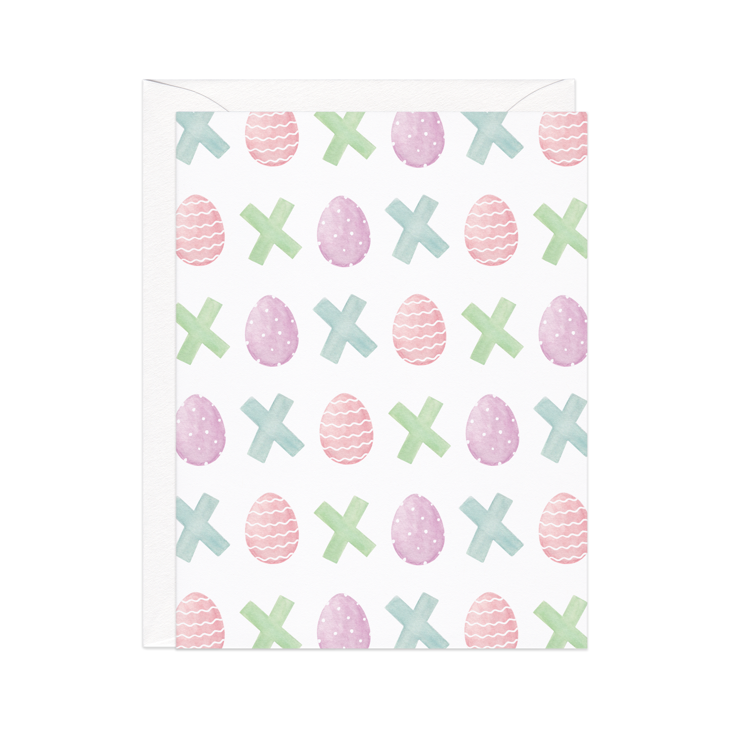 PASTEL EASTER EGG XO CARD