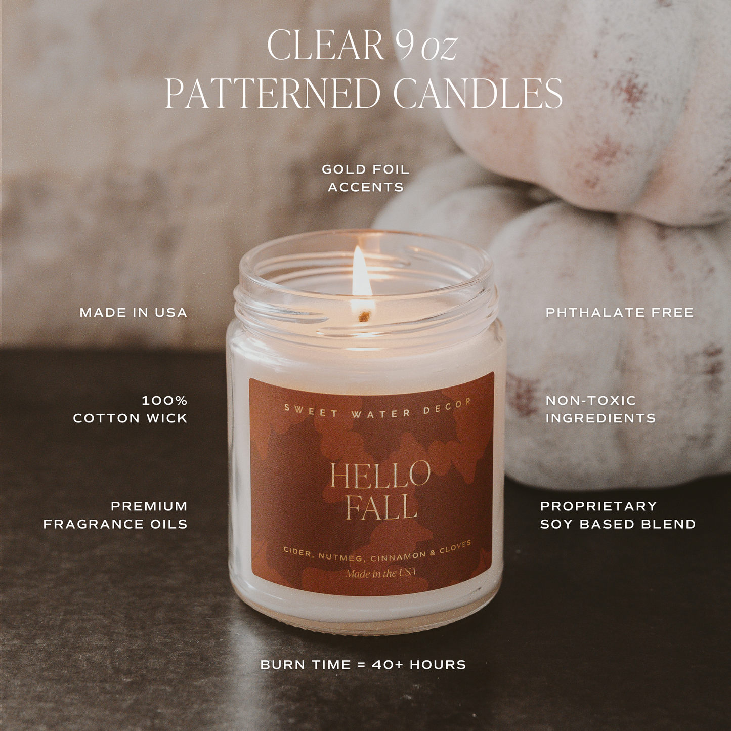 SPOOKY SEASON 9 OZ SOY CANDLE