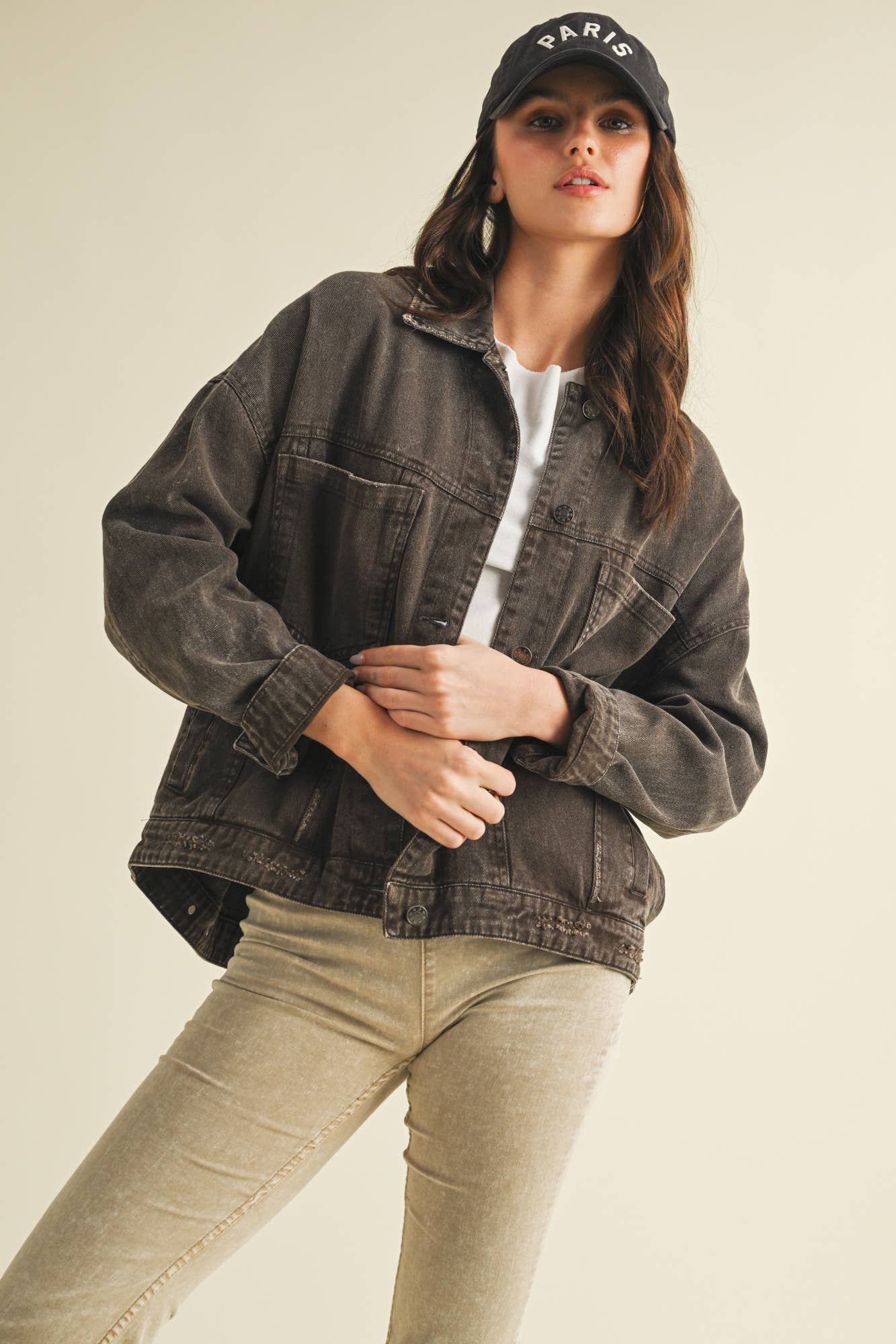 ESPRESSO PLEATED JACKET