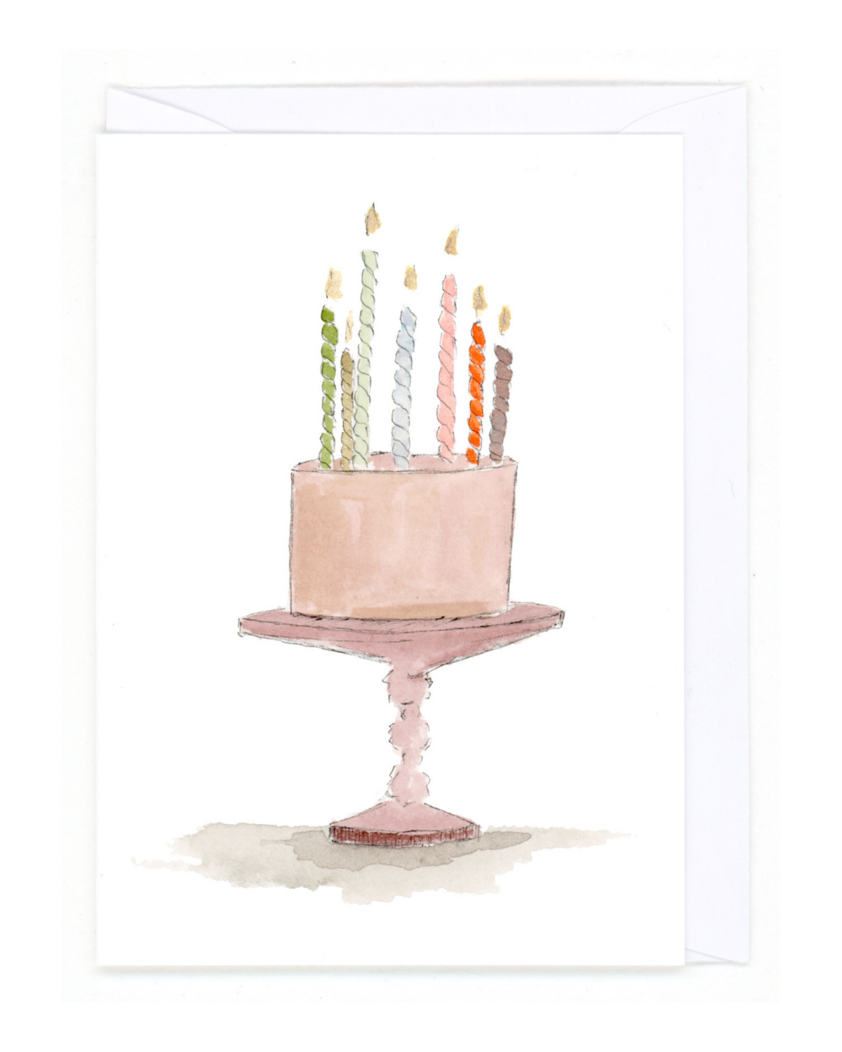 PINK CAKE BIRTHDAY CARD
