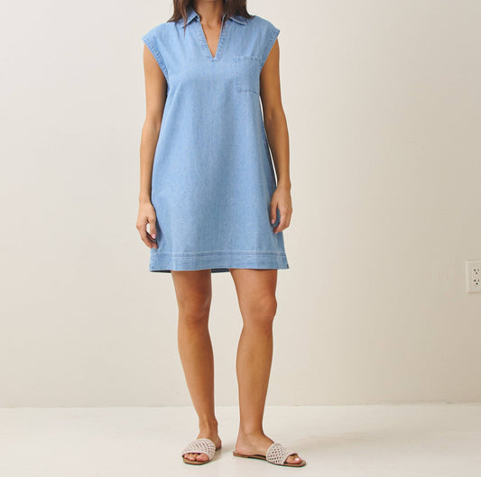 BAYFRONT DENIM SLEEVELESS DRESS