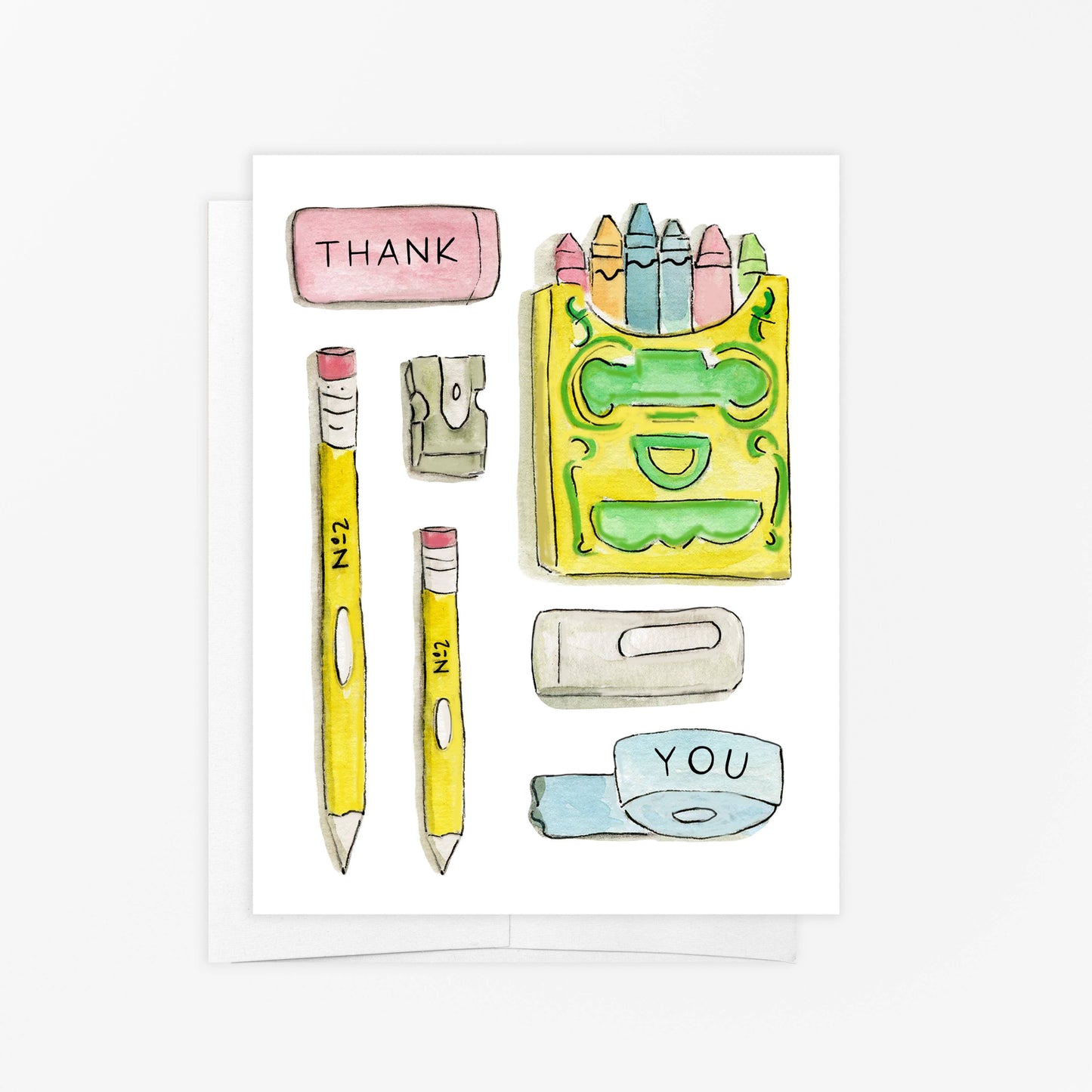 TEACHER THANK YOU GREETING CARD