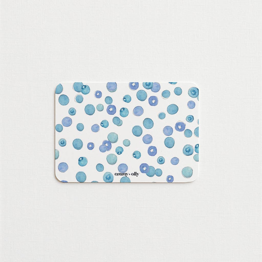 BLUEBERRIES STATIONARY BOX SET - set of 10
