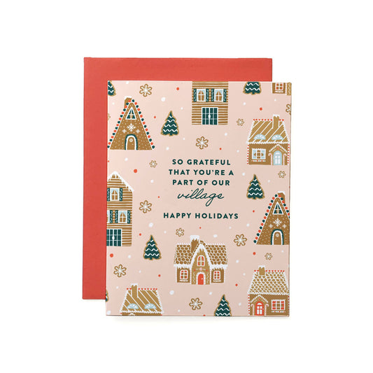 GINGERBREAD VILLAGE HOLIDAY CARD