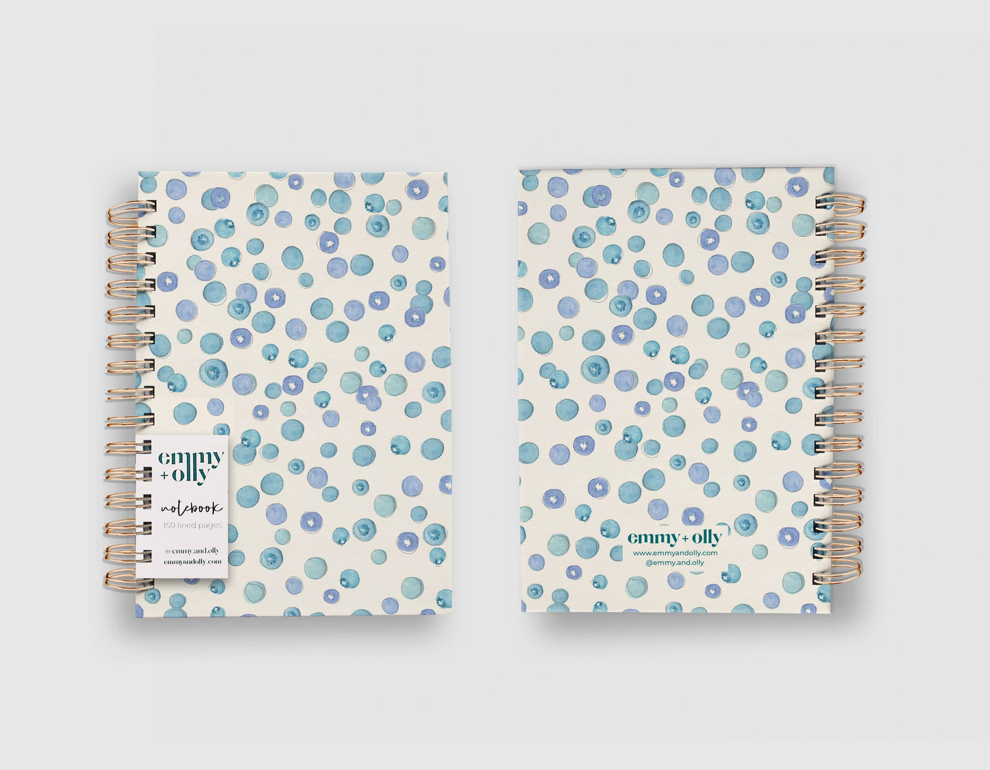 Blueberries Hardcovered Notebook