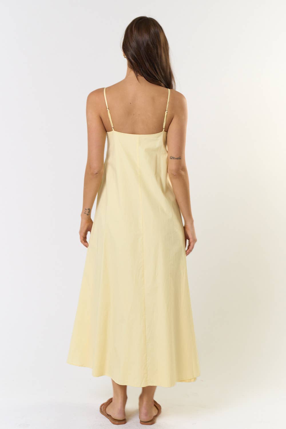 PLEATED MAXI DRESS