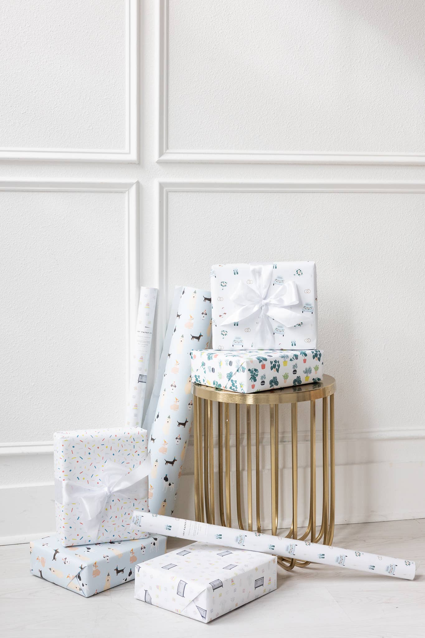 WEDDING PATTERN WRAPPING PAPER CONTINUOUS ROLL