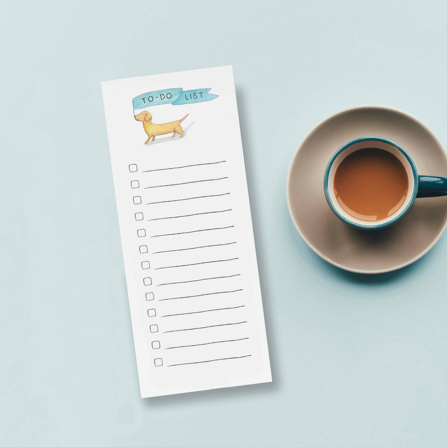 LONG DOG TO DO LIST NOTEPAD