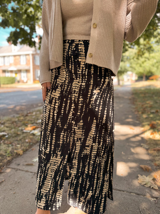 THIS IS IT PATTERN MAXI SKIRT