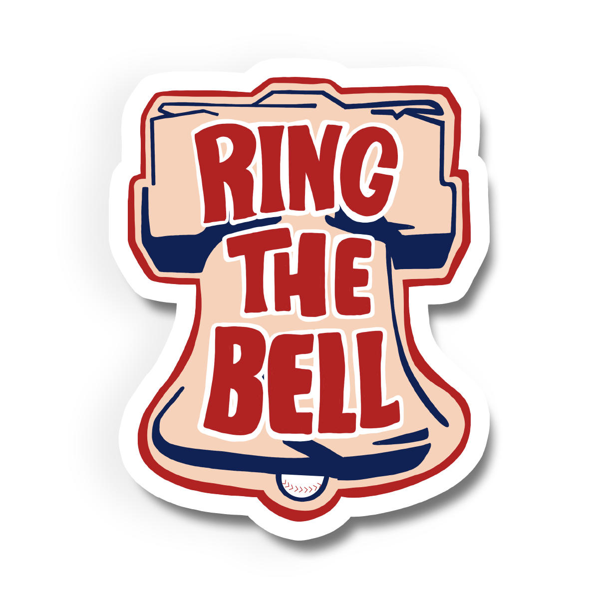 PHILADELPHIA PHILLIES BASEBALL RING THE BELL STICKER