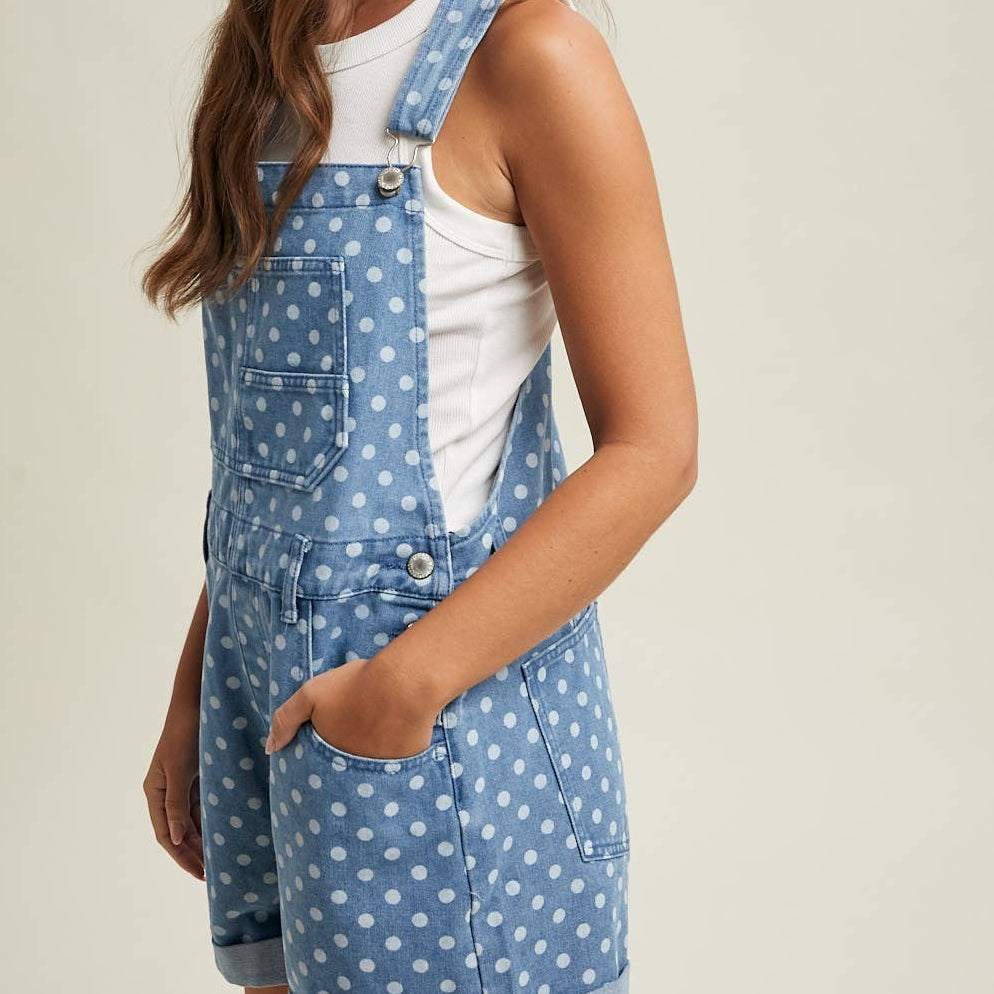 THE DOT DENIM OVERALLS