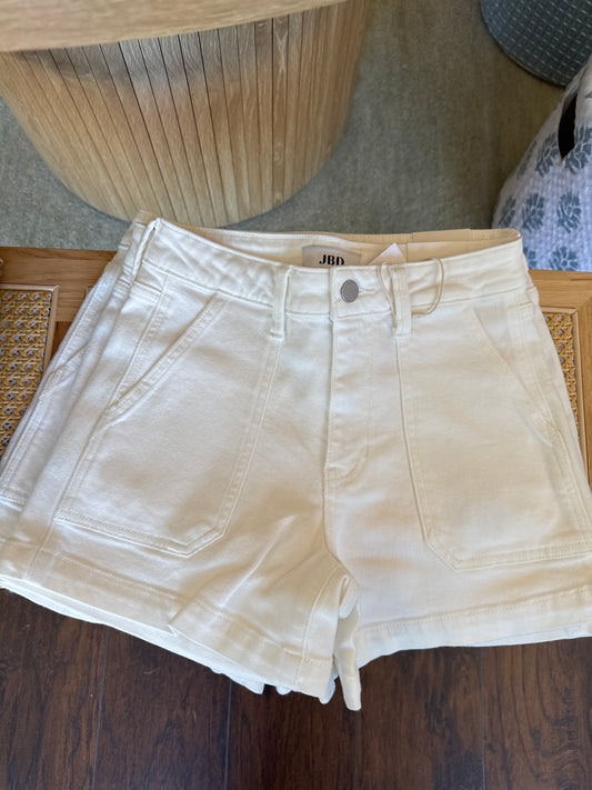 THE GABRIELLA WHITE DENIM SHORT