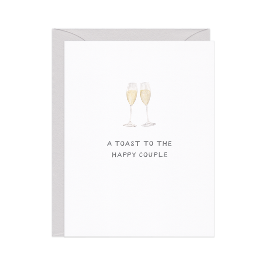 CHAMPAGNE TOAST - WEDDING CARD