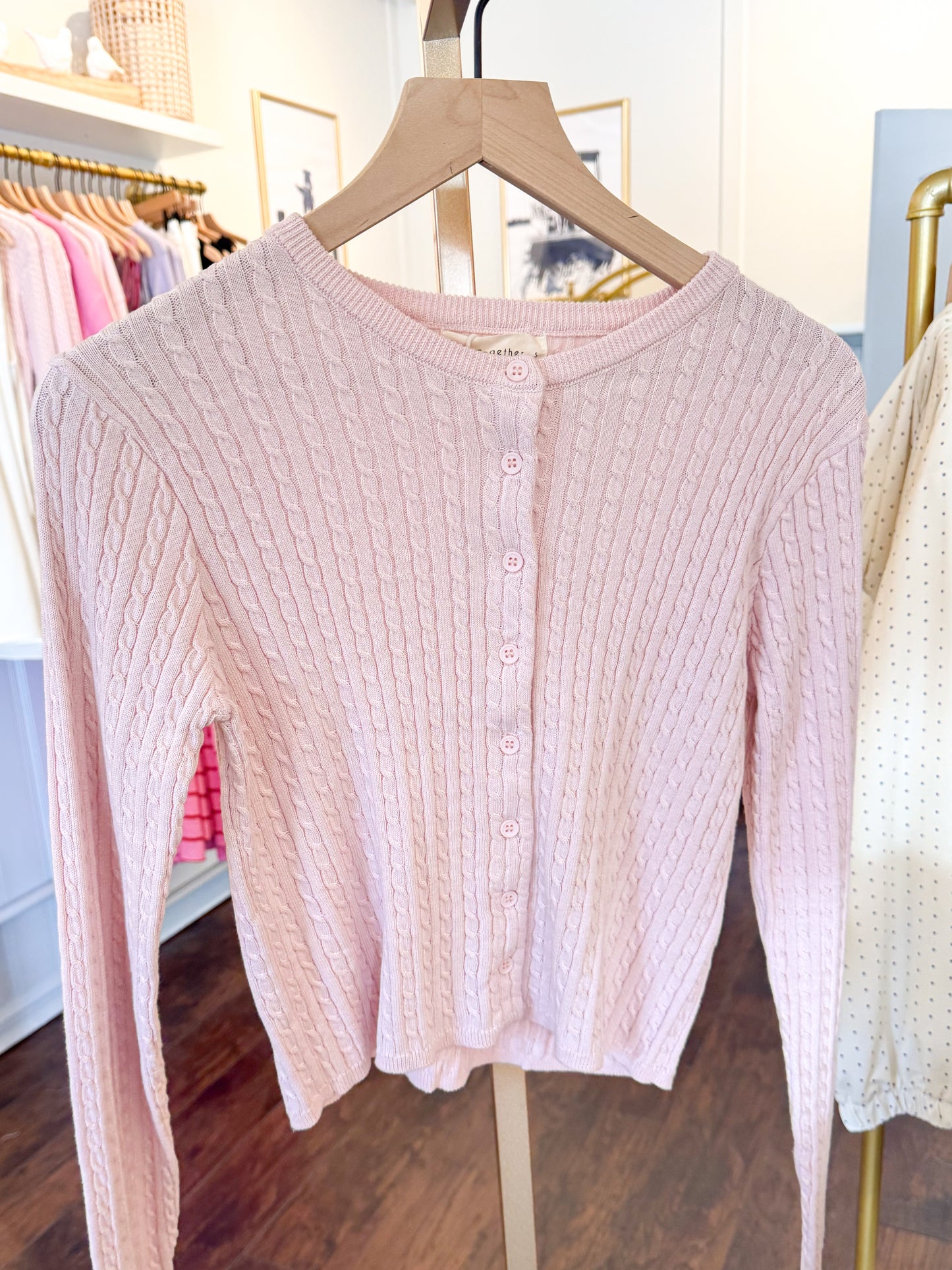 BALLET BLUSH CARDIGAN