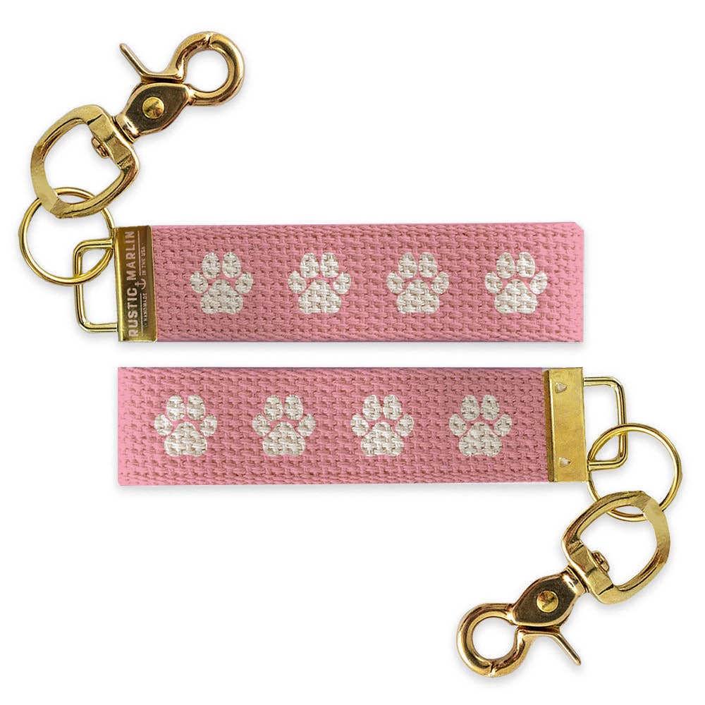 PAWS PINK KEYCHAIN
