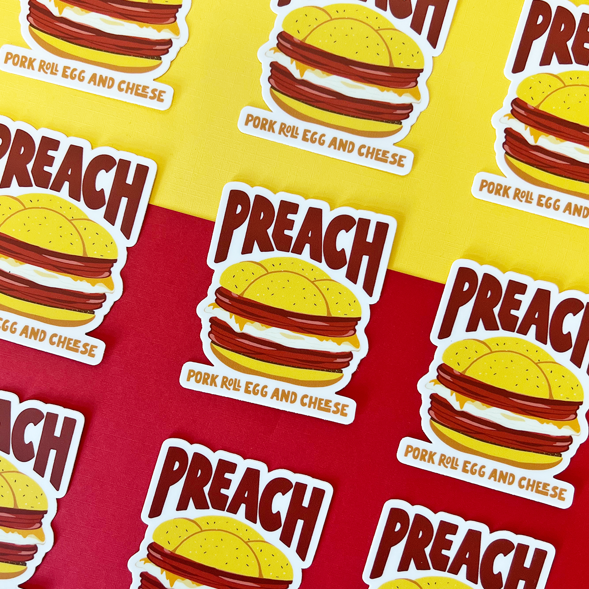 PORK ROLL EGG AND CHEESE STICKER