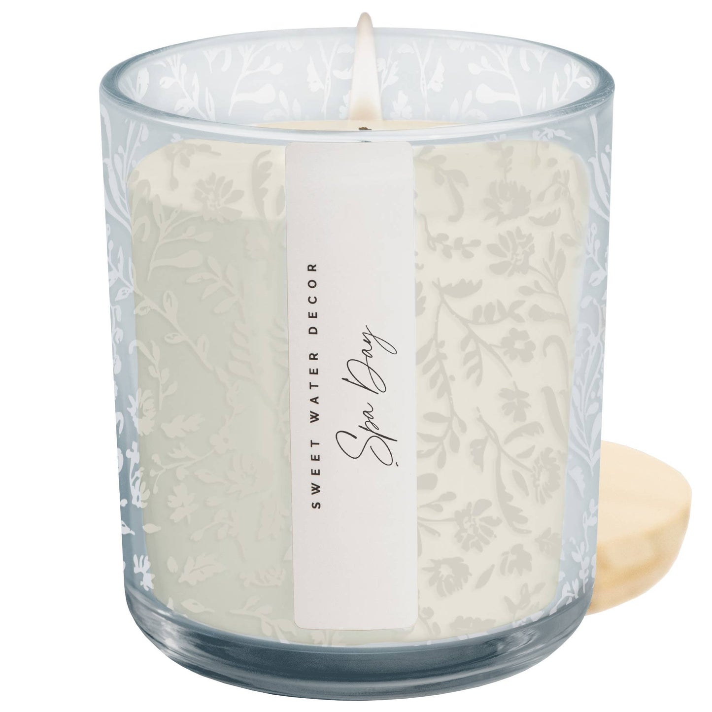 SPA DAY BLUE FLORAL CANDLE