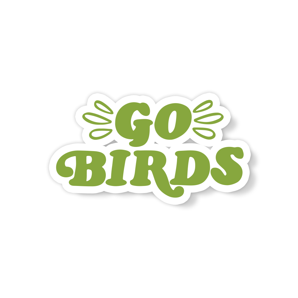 GO BIRDS VINYL STICKER