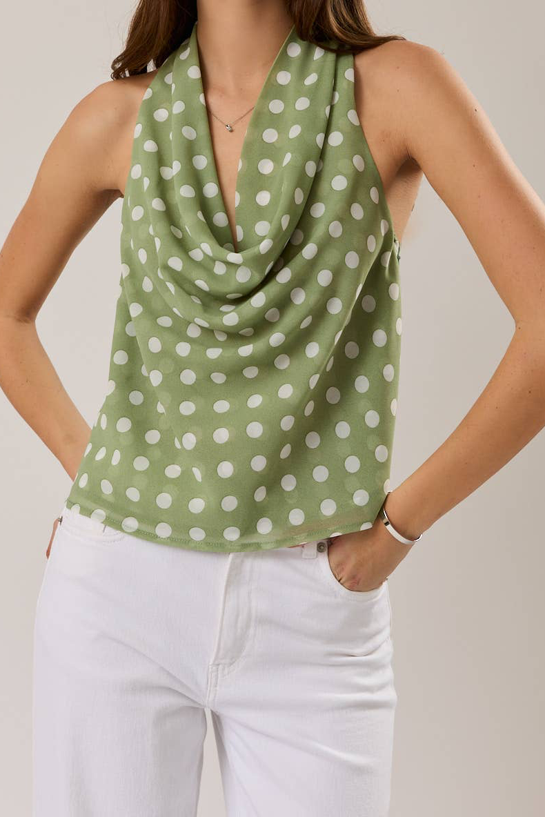 THE DAPHNE COWL NECK TOP