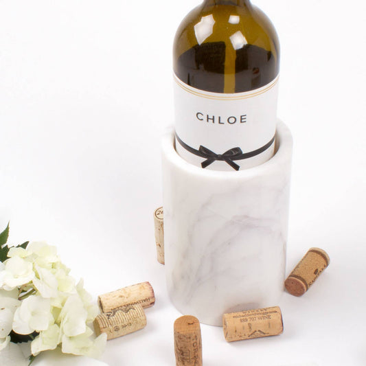 WHITE MARBLE WINE CHILLER